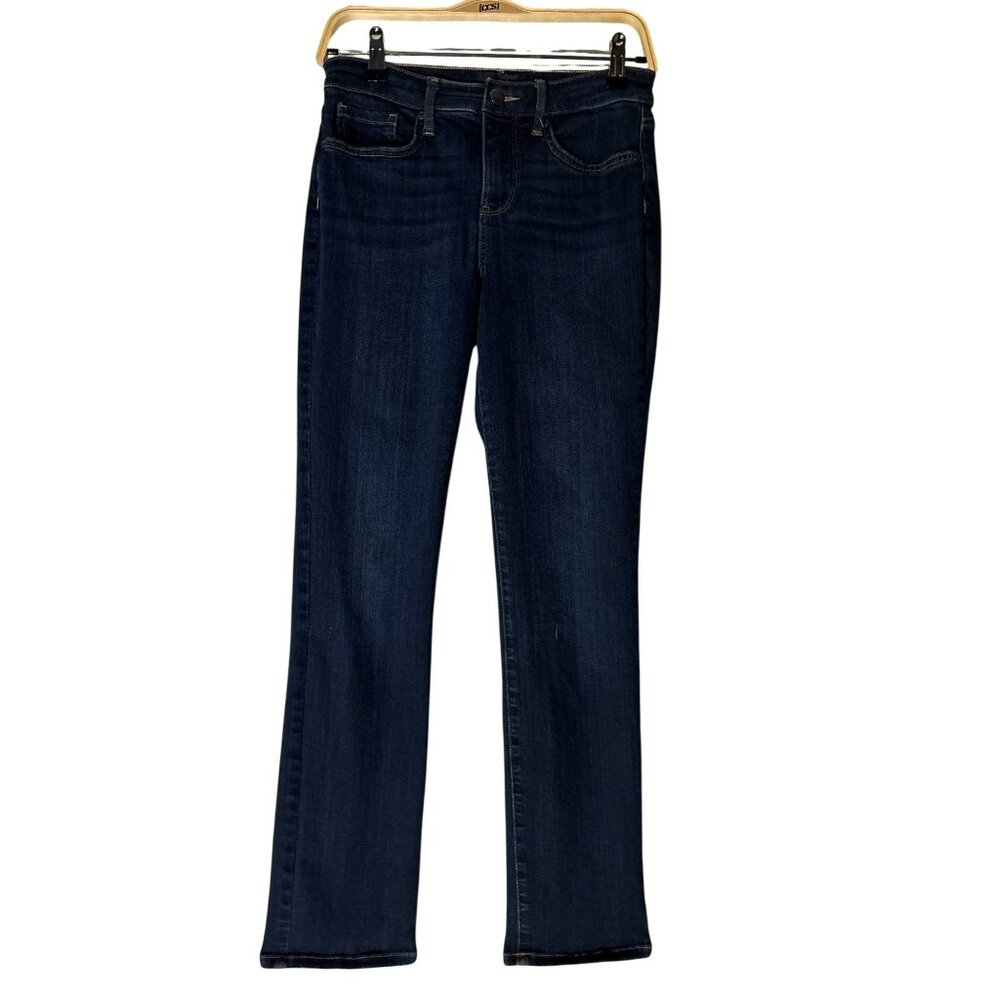 NYDJ Sheri Slim Lift Tuck Technology Dark Wash Stretch Denim Jeans Size 2